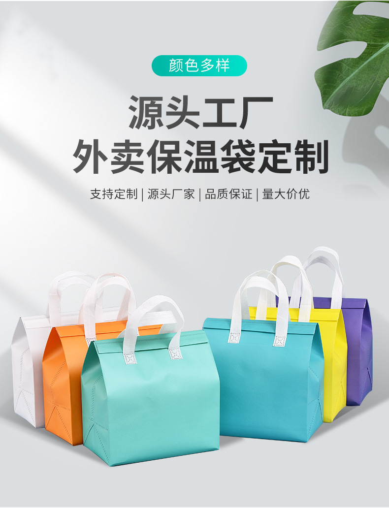 台湾无纺布保温袋外卖袋